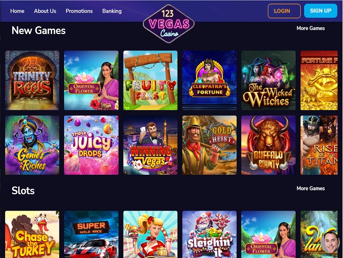 Review Online 123 Vegas Casino: Login for USA Players, No Deposit Bonus and Free Chips 4