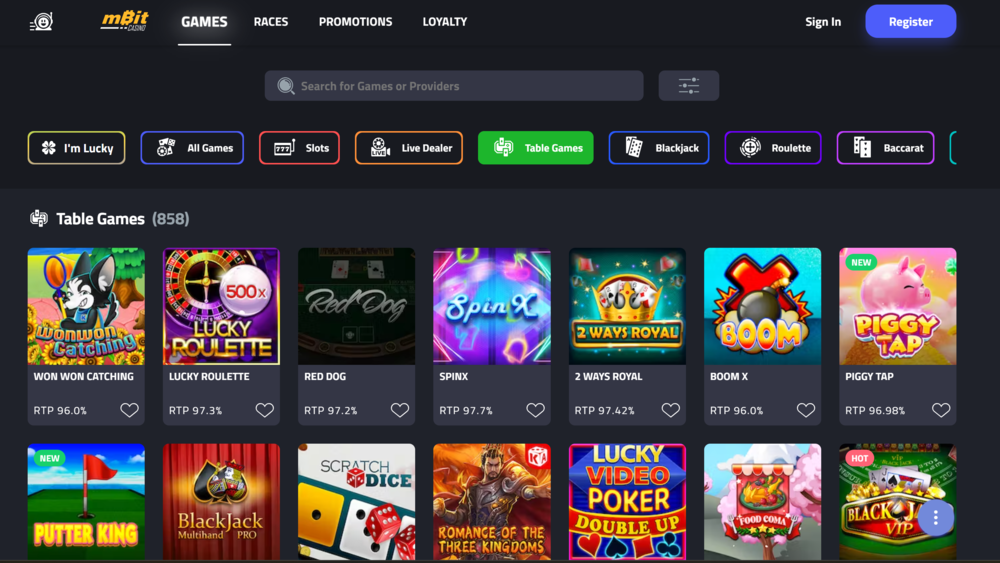 Review Online mBit Casino: Login for USA Players, No Deposit Bonus and Free Spins 5