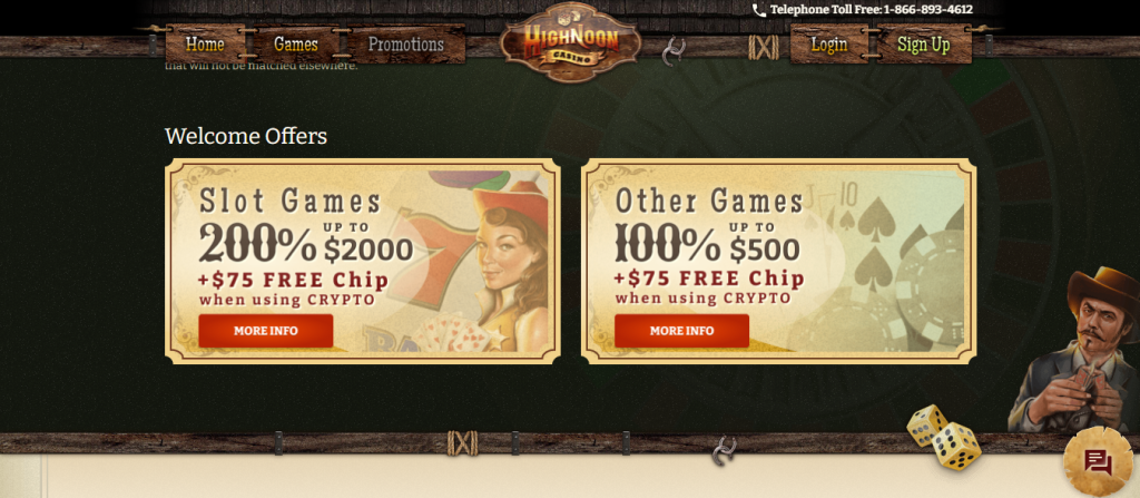 High Noon Casino promo